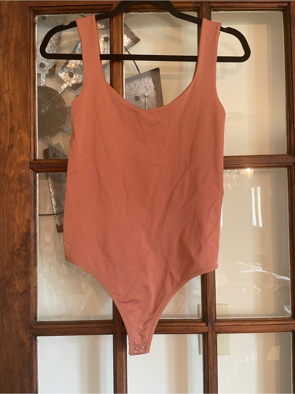 Aura Kids Scoop Neck One-Piece Bodysuit - Dusty Rose
